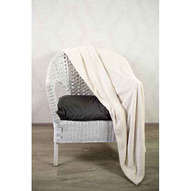Mikroflanelová deka Premium 150x200 Krémová