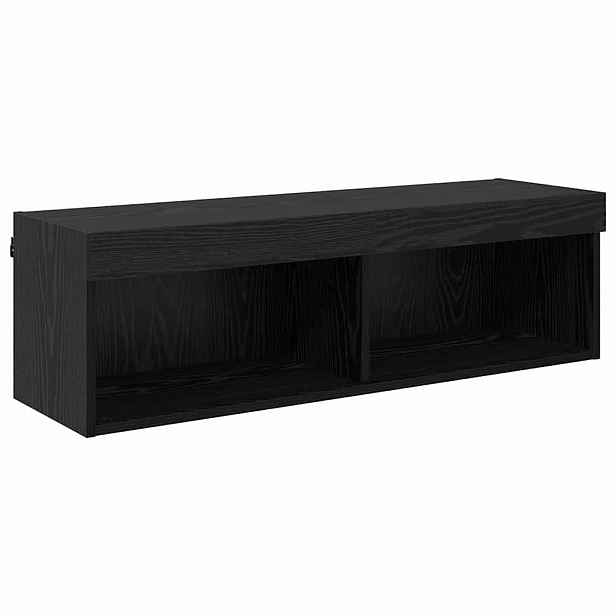 vidaXL TV wall cabinet 100 x 30 x 30 cm Černý dub Kompozitní dřevo