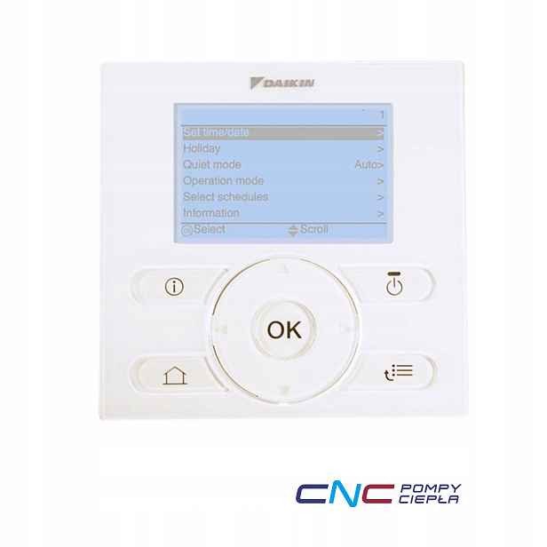 Kabelový ovladač Daikin EKRUCBL4 0 panel pro ovládání tepelných čerpadel