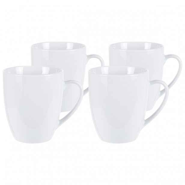 4dílná sada porcelánových hrnků White, 380 ml