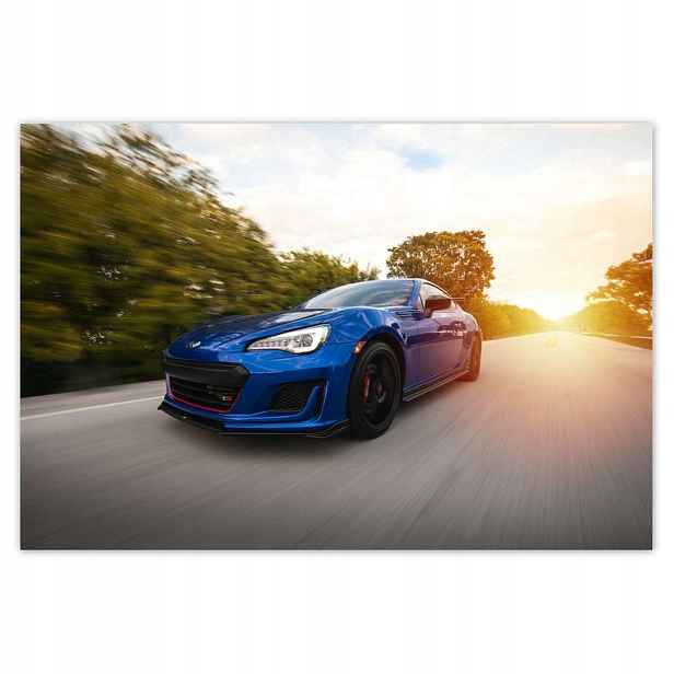 Fototapety 200x135 Automobilový průmysl Modré auto