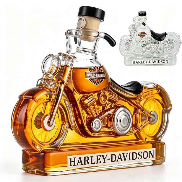 Karafa na whisky Vodku Likér Motor Motocykl 350 ml Dárky na Halloween