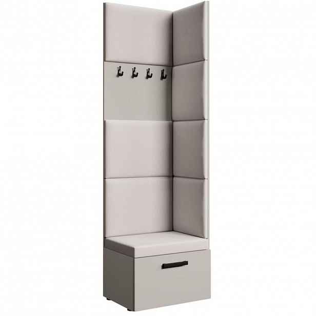 Beautysofa PŘEDSÍŇOVÁ sestava Margaret V 81/203/43 s čalouněnými panely, kašmírová