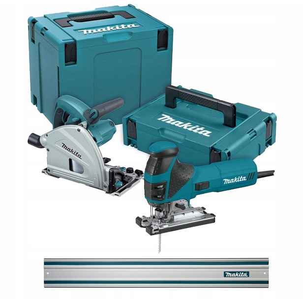 Combo sada: SP6000 4351FCTJ Makita [MEU029J-SZYNA_1,5M] kolejnice 1,5 m