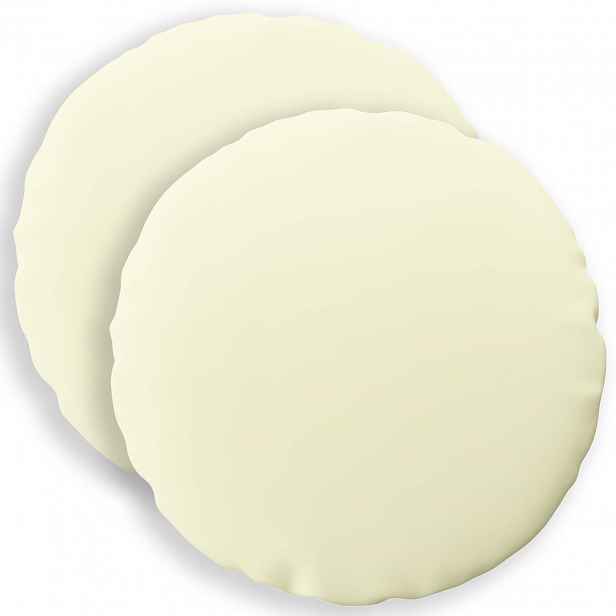 vidaXL Povlak na polštář 2 pcs HEERLEN Krémová Ø 40 cm Polyester