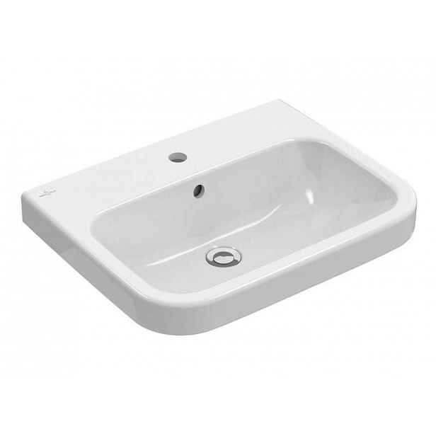 Villeroy & Boch Architectura - Umyvadlo 60x47 cm, s přepadem, otvor pro baterii, alpská bílá 41886G01