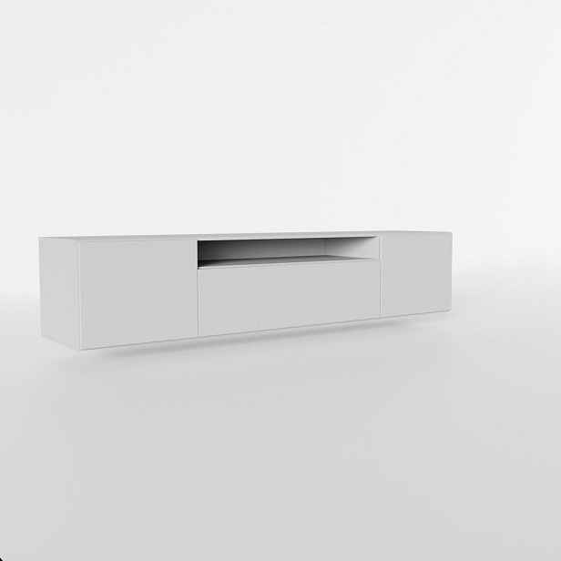 MASSENO ZÁVĚSNÝ TV STOLEK MIVO, 200/41/40 cm, bílý