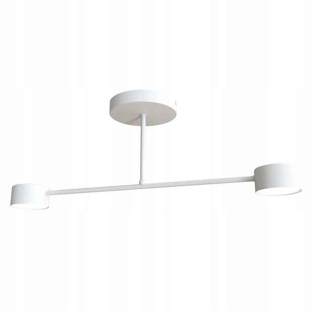 Stropní svítidlo dvojitá minimalistická bílá 60 cm do ložnice Emibig