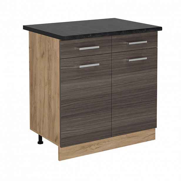 Vicco SPODNÍ SKŘÍŇKA KUCHYŇSKÉ LINKY R-Line Ušlechtilá šedá 80 cm , PD Antracit