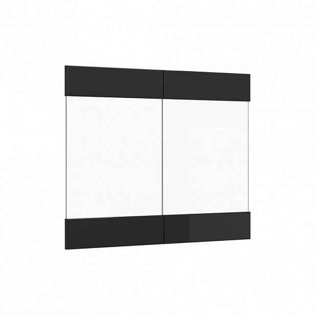 Vicco KUCHYŇSKÁ DVÍŘKA R-Line Černý vysoký lesk 79.2 x 59 cm nábytková čela pro závěsnou vitrínu
