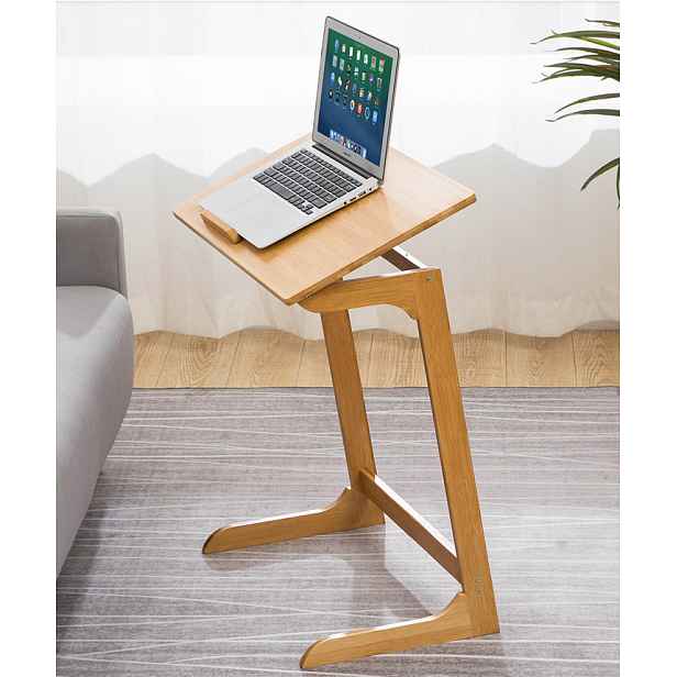 Výklopný stolek na notebook SINGIA, bambus