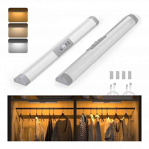 Lampa pod skříňku s Led pohybovým senzorem do skříně na baterie Usb Wobane