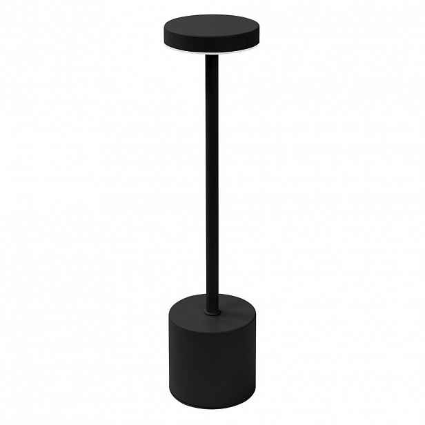 ML-DESIGN BEZDRÁTOVÁ LED STOLNÍ LAMPY s dotykovým ovládáním, černá, Ø 8 x 34,5 cm, 3 barvy světla, stmívatelná