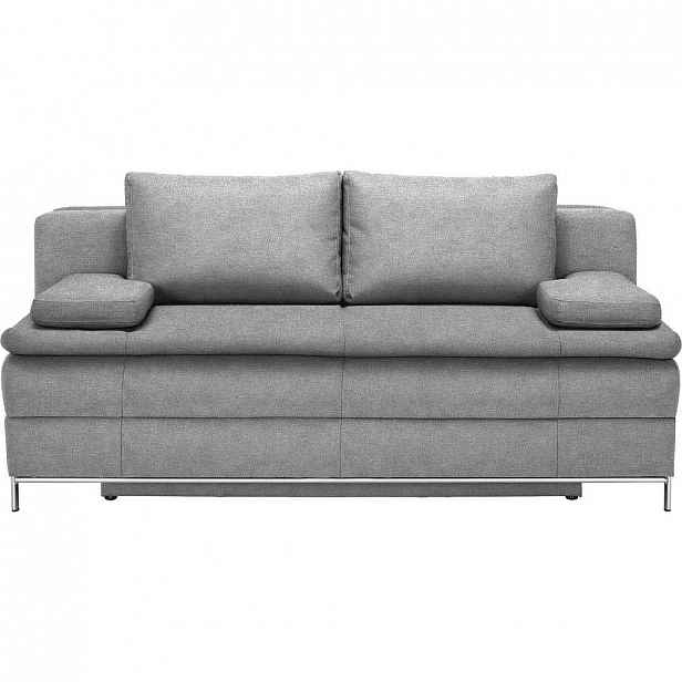 Novel Pohovka Boxspring, Textil, Světle Šedá