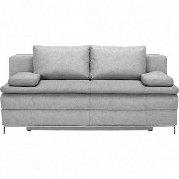 Novel Pohovka Boxspring, Textil, Světle Šedá
