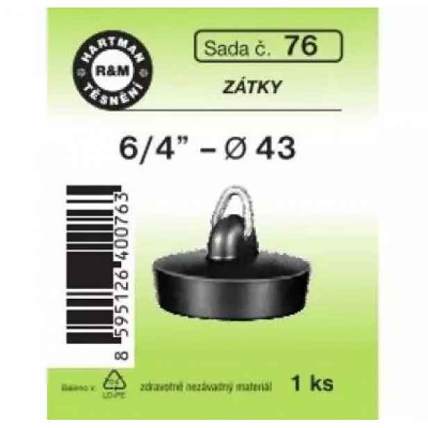 Sada - pryžová zátka 4819 - 6/4" - průměr 4