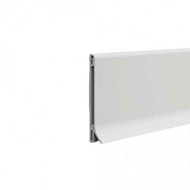Soklová lišta k soklu "rovná" Eviso bílá mat, hliník délka 250 cm, výška hrany 80 mm, ASWH0480