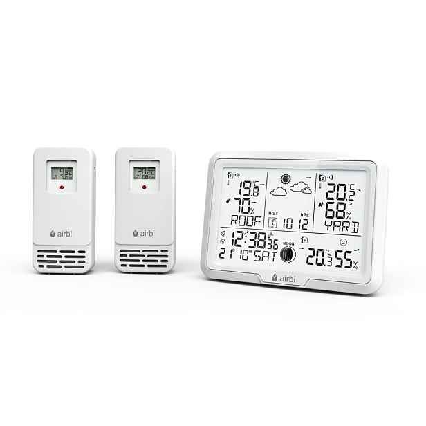 Airbi DUO - meteostanice se 2 bezdrátovými čidly