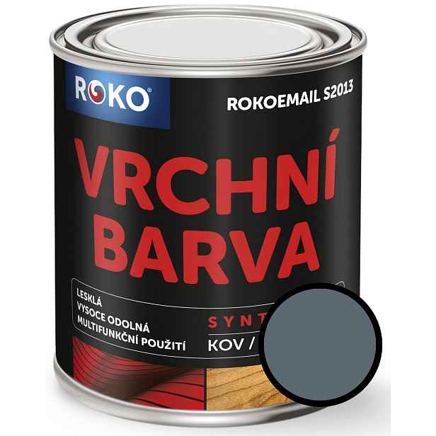 Email vrchní Rokoemail S2013 šeď střední, 3 l