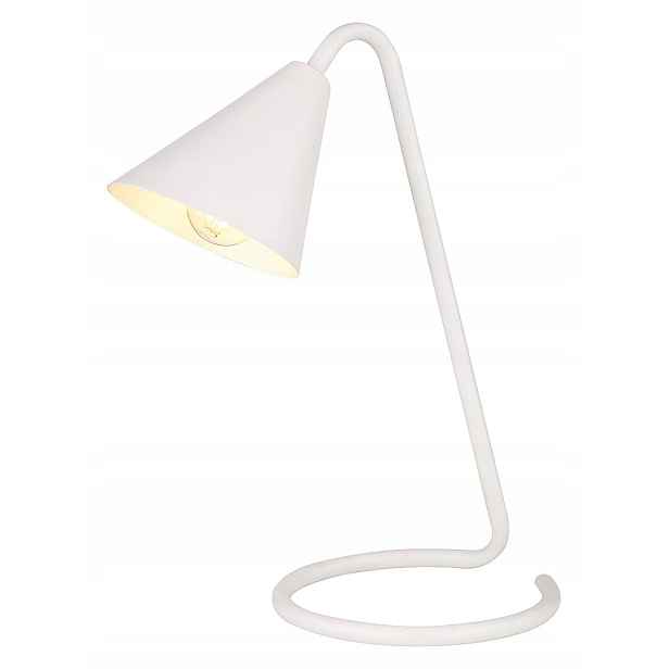 Minimalistická stolní lampa E14 Monty 3089, bílá Rabalux
