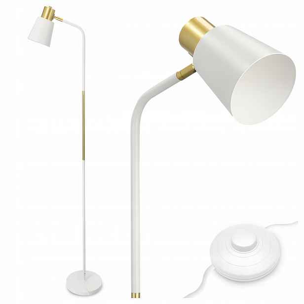 Stojací Led lampa na čtení 1x E27 Regulovatelný spínač