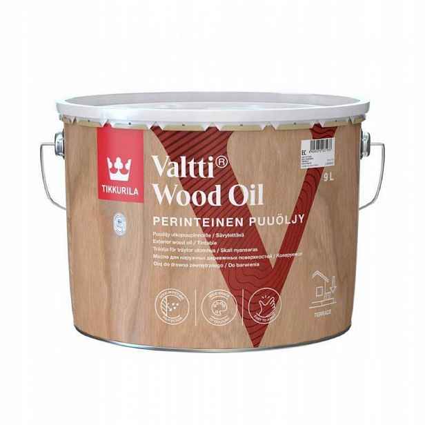 Tikkurila Valtti Wood Oil Olej Na Dřevo 9 L Báze Ec