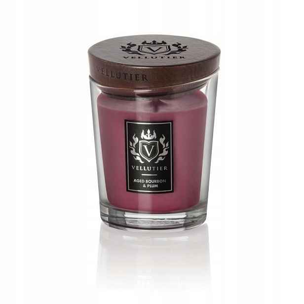 Vellutier Střední vonná svíčka Aged Bourbon & Plum 225 g jako Dárek