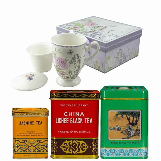 Dárková sada – porcelánový šálek sada čajů
