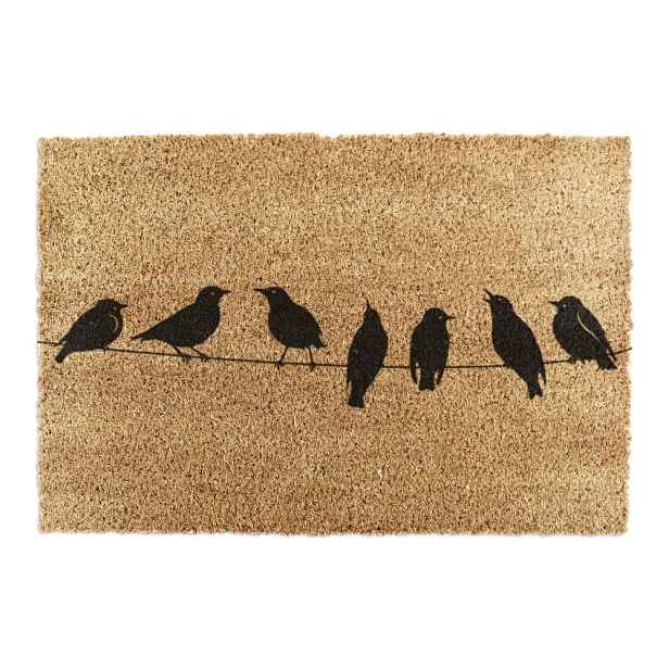Rohožka z kokosového vlákna 40x60 cm Birds On a Wire – Artsy Doormats