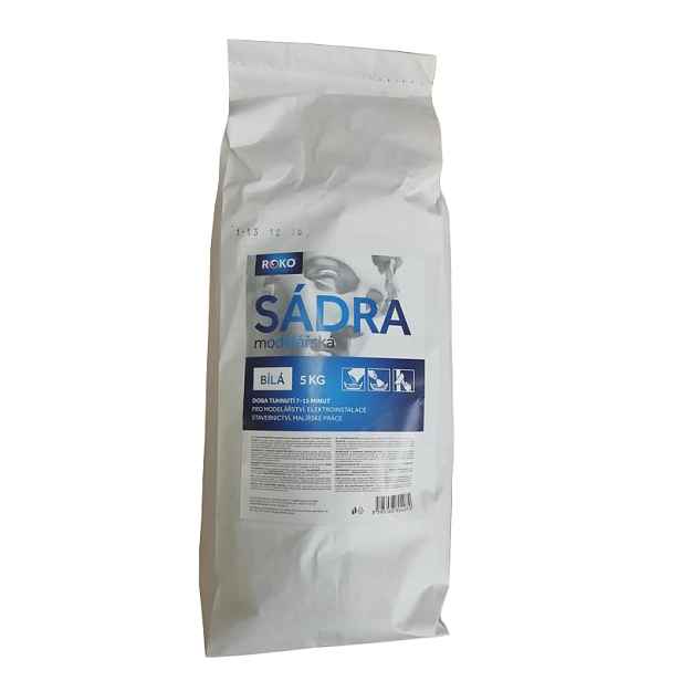 Sádra modelářská Roko bílá, 5 kg