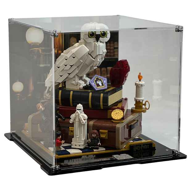 Vitrína s pozadím Blacked Brick pro Lego 76466 Harry Potter Kámen filozofie