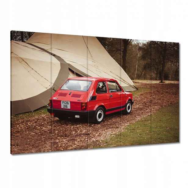 Obrazy 100x70 Červený malý Fiat 126p
