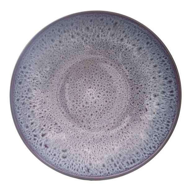 Fialový hluboký  keramický talíř ø 20,5 cm Glaze – Orion