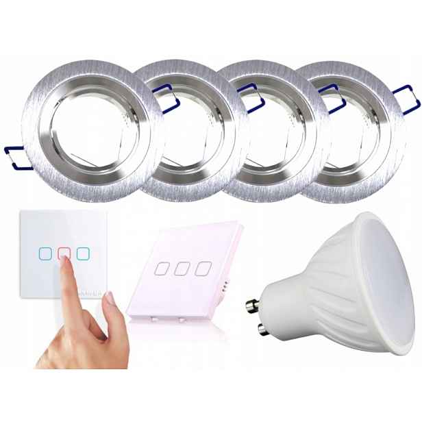 Sada světel Halogen Led 4x Vypínač Žárovky