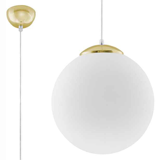 Sollux Závěsné stropní svítidlo Ugo 30 cm zlato-bílá SL.0716
