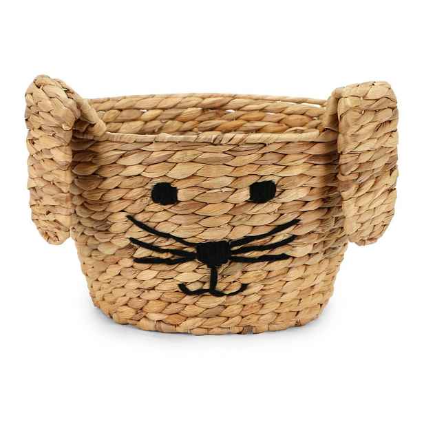 Dětský koš na hračky z vodního hyacintu v přírodní barvě ø 35x26 cm Rabbit – Compactor