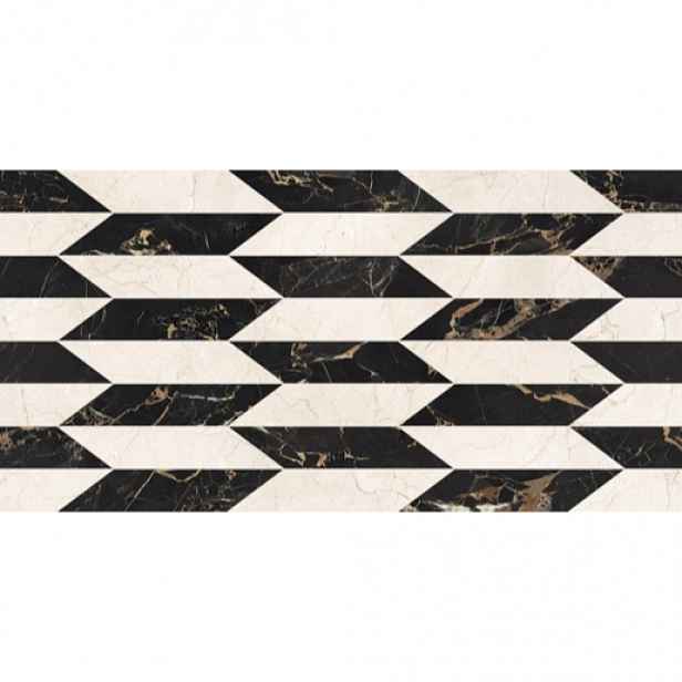 Dlažba Dom Intarsi gala satin 3D 60x120 cm leštěná INW00206TS