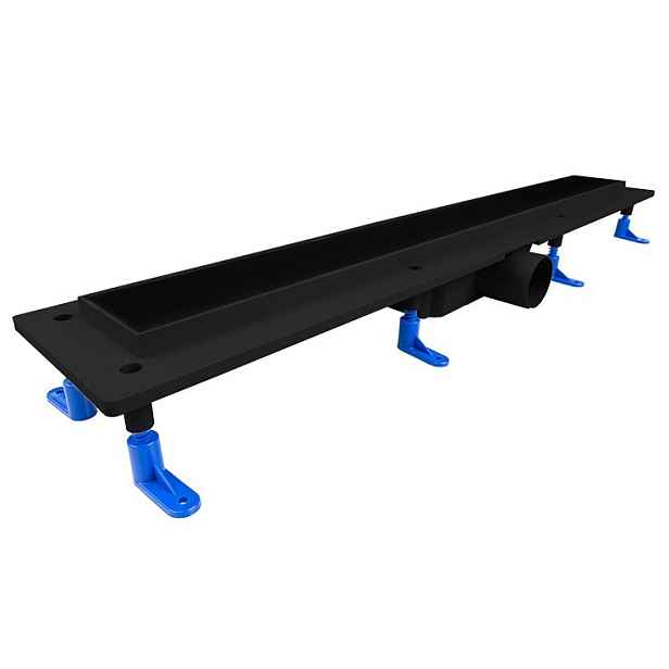 HOPA Odtokový žlab STANDARDline BLACK 2v1 (vložení dlažby) — Rozměr A - 70 , Varianta roštu - Klasszik