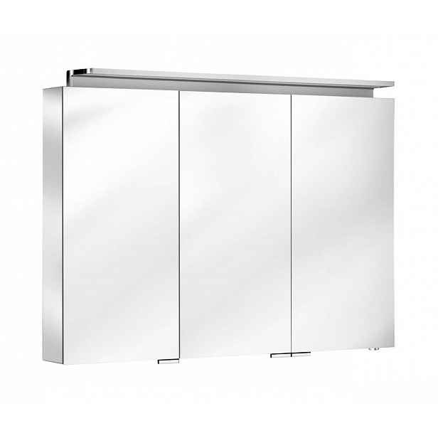 Keuco - Zrcadlová skříňka s LED osvětlením, 130x74,2x15 cm, hliník 13606171301