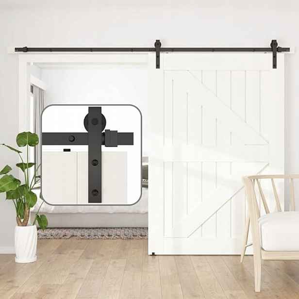 Sada posuvných dveří Sankeytew, samostatné kování pro dveře stodoly, 244 cm