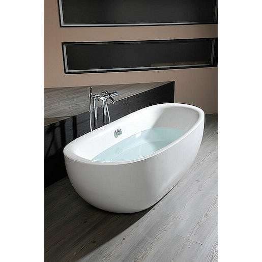 Volně stojící vana Polysan Zasu 180x81 cm litý mramor 69611