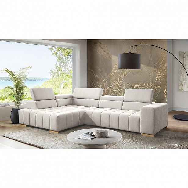 Livetastic ROHOVÁ SEDAČKA, textil, krémová