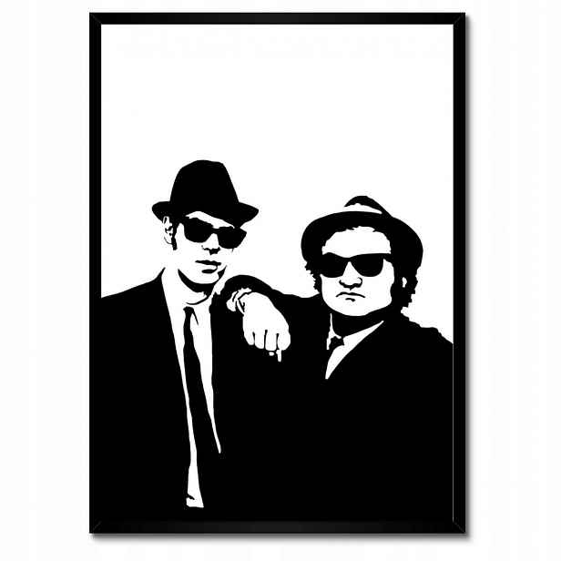 Plakáty v rámu 50x70 Blues Brothers Postavy