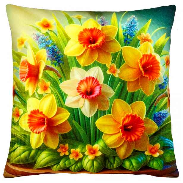 Povlak na polštář NARCISKY 40x40 cm  Mybesthome