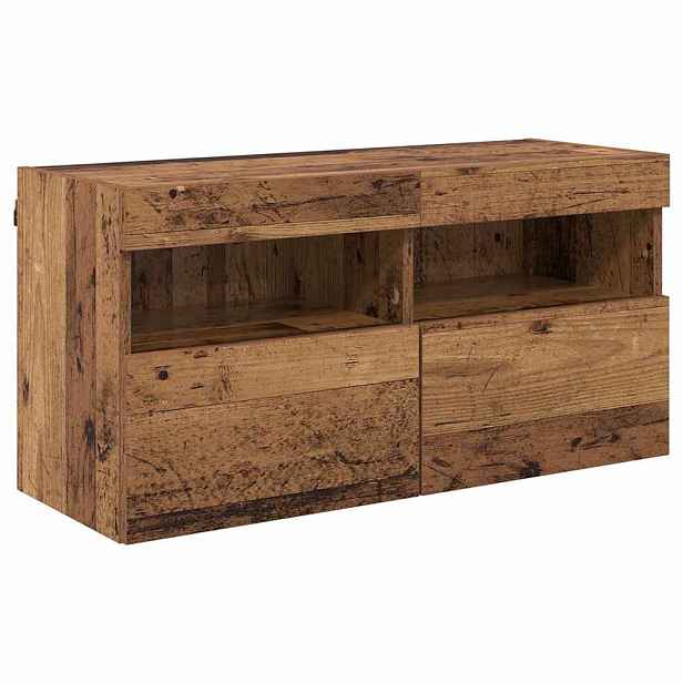 vidaXL TV wall cabinet 80 x 30 x 40 cm Staré dřevo Kompozitní dřevo