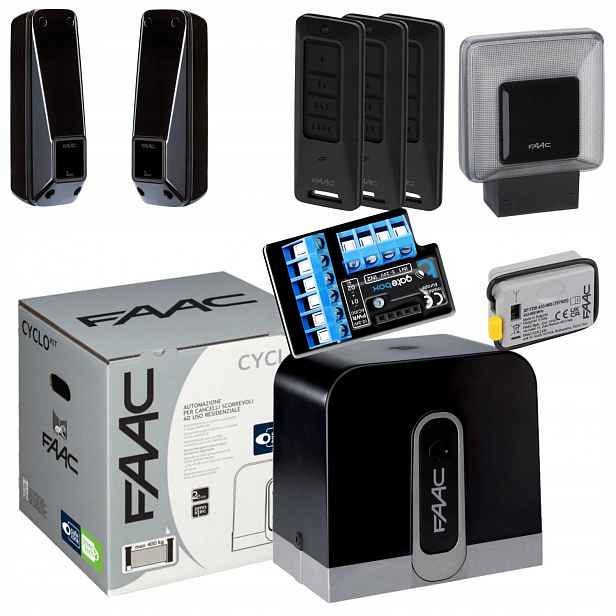 Faac Cyclo C720+ Modul WiFi Lampa+ Pilot 3ks pohon posuvné brány