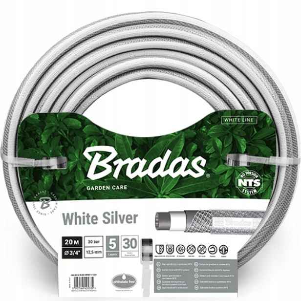 Hadice 3/4" 20 m Nts White Silver WWS3/420 Bradas 5366