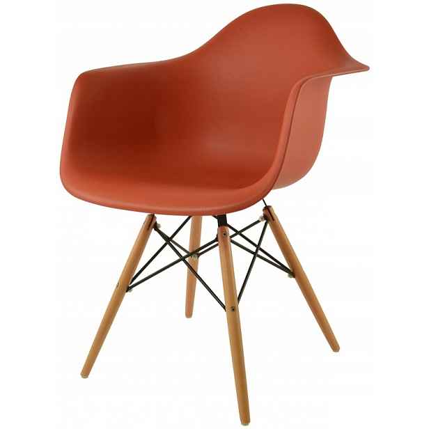 Křeslo Dankor Design Daw Mocný Oranžový