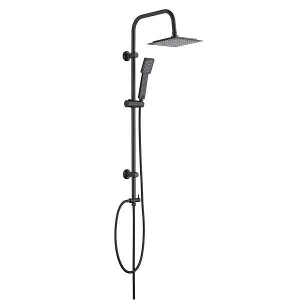 Matně černý sprchový set z nerezové oceli 101 cm Cuadro – Wenko
