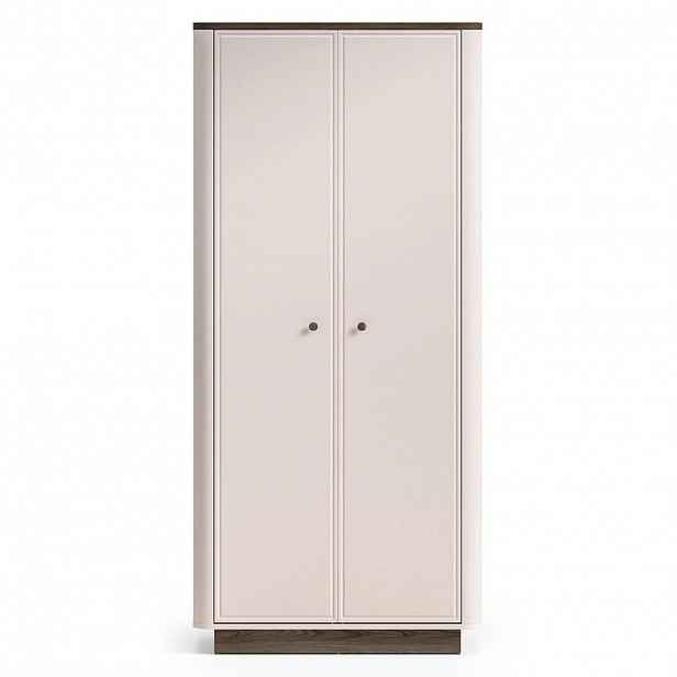 Selsey ŠATNÍ SKŘÍŇ Vilavio kašmír / dekor dubu, 92 cm
